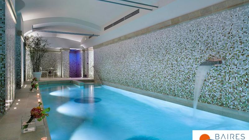 Sauna - Piscina interna wellness: Ocean City - Baires Piscine Brescia Bergamo Milano