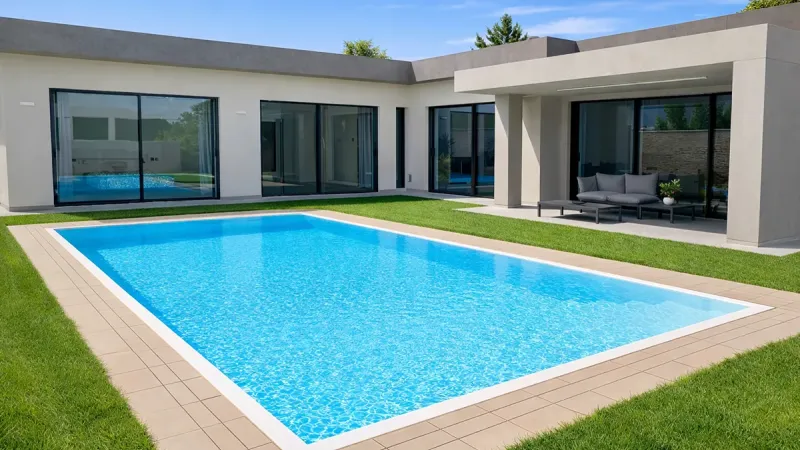 Piscina a sfioro: Azure hideway